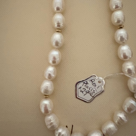 Neiman Marcus 2 Real fresh water pearls  16" vintage & S. Coventry gold plated. - Picture 9 of 13